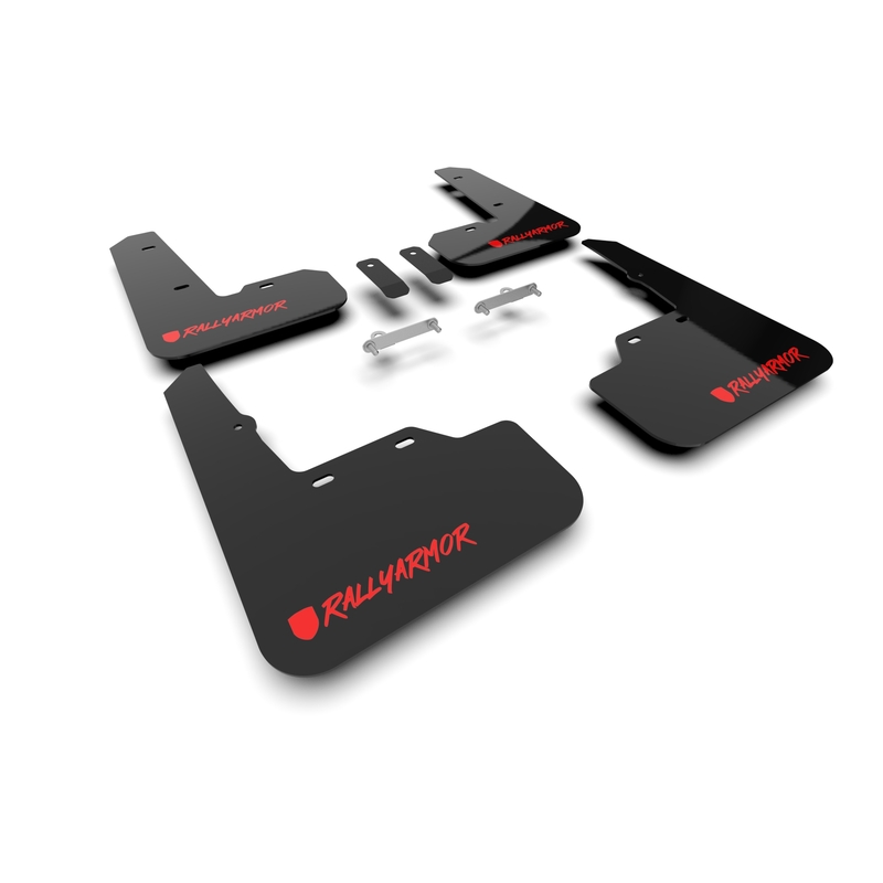 Mud Flap Kit - MF92-UR-BLK/RD-X